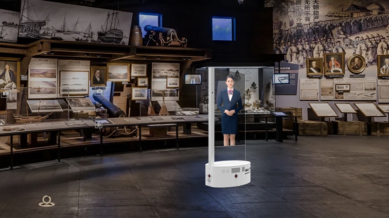 移动AI数字人透明屏