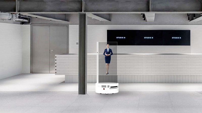 移动AI数字人透明屏