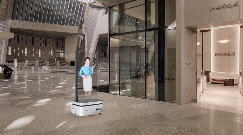 移动AI数字人透明屏