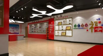 起立科技助力中国福利彩票展厅打造77寸OLED透明屏滑轨屏系统
