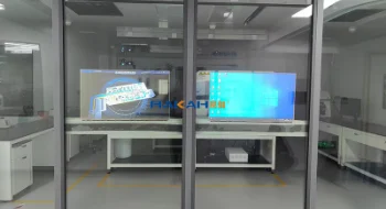 深圳某研究所 | 玻璃隔断嵌入OLED透明屏