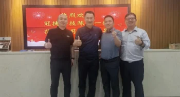 冠捷科技陈总一行莅临起立科技参观指导，共话未来合作新篇章