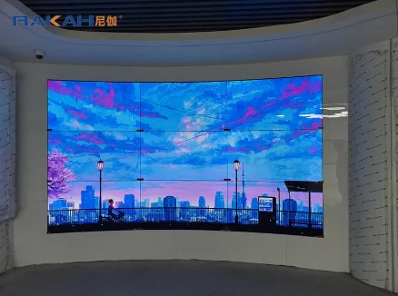 北京某公司展厅 | OLED弧形拼接屏3x3