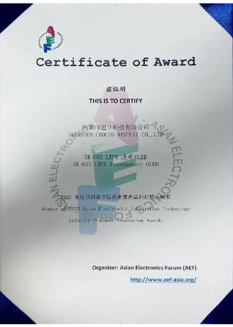 2025年度亚洲电子信息产业产品创新奖入围奖